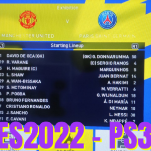Bản PES2022 trên PS3 Cập Nhật mới nhất